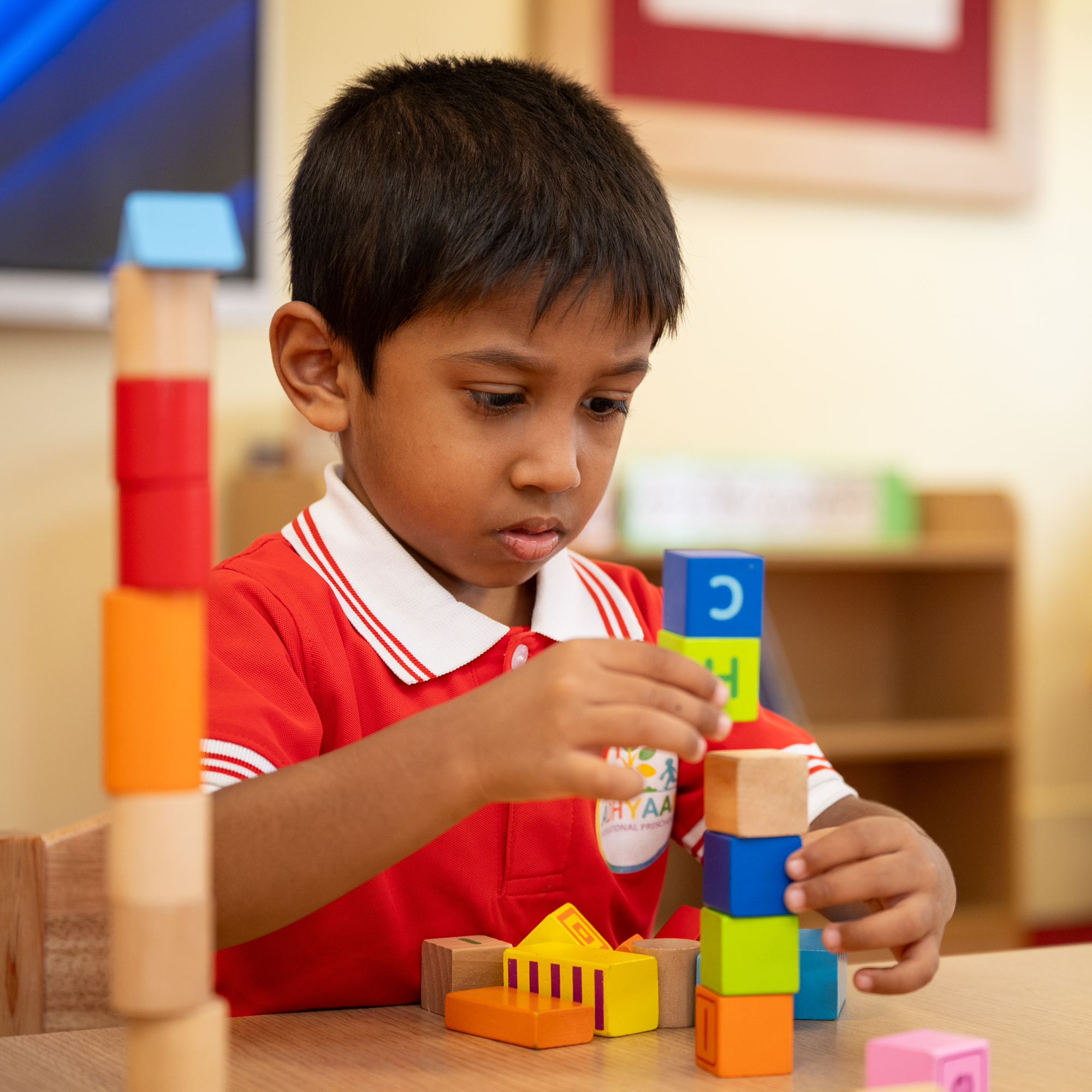 Children playing and learning at Adhyaan International Preschool