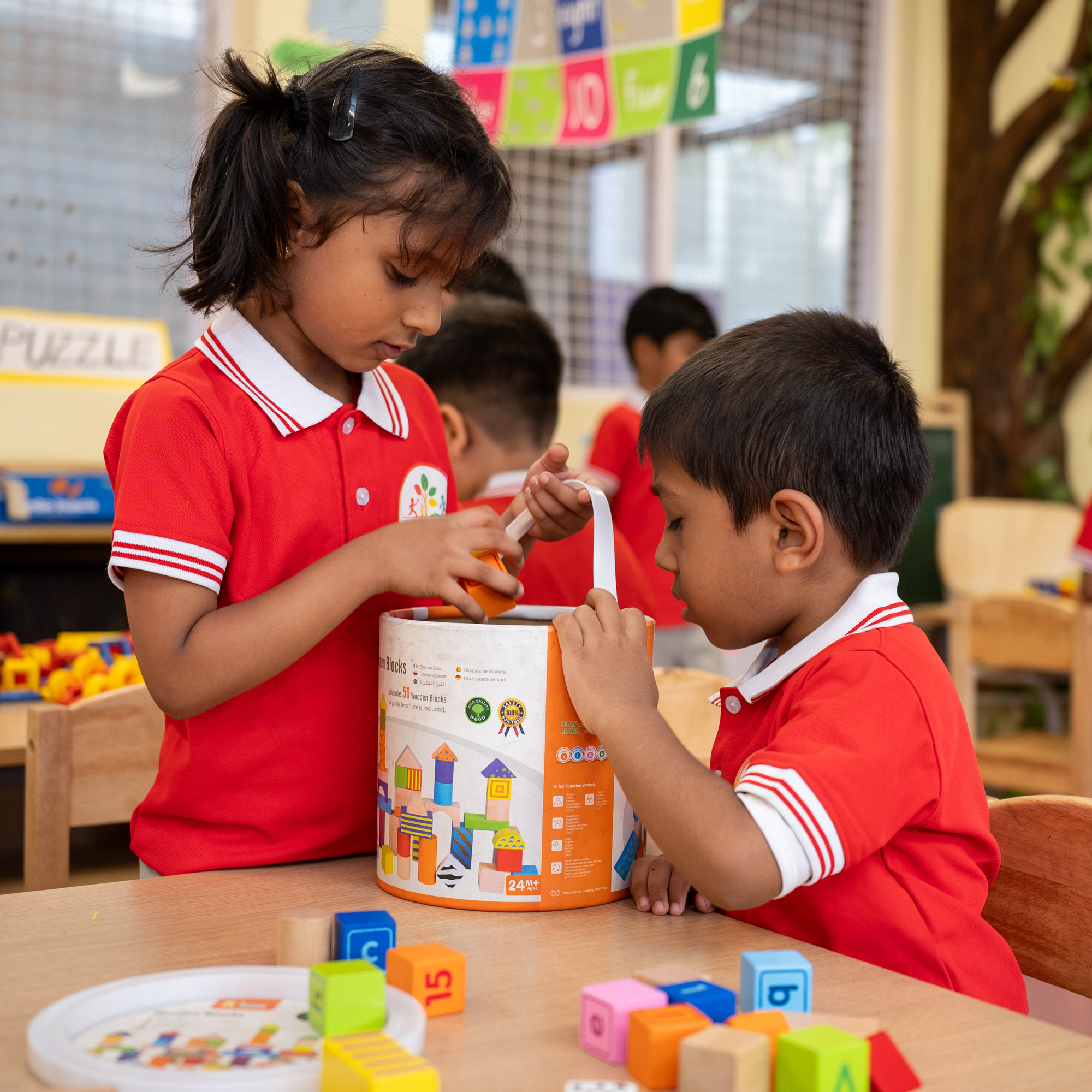 Modern interactive classroom at Adhyaan Preschool Jayanagar